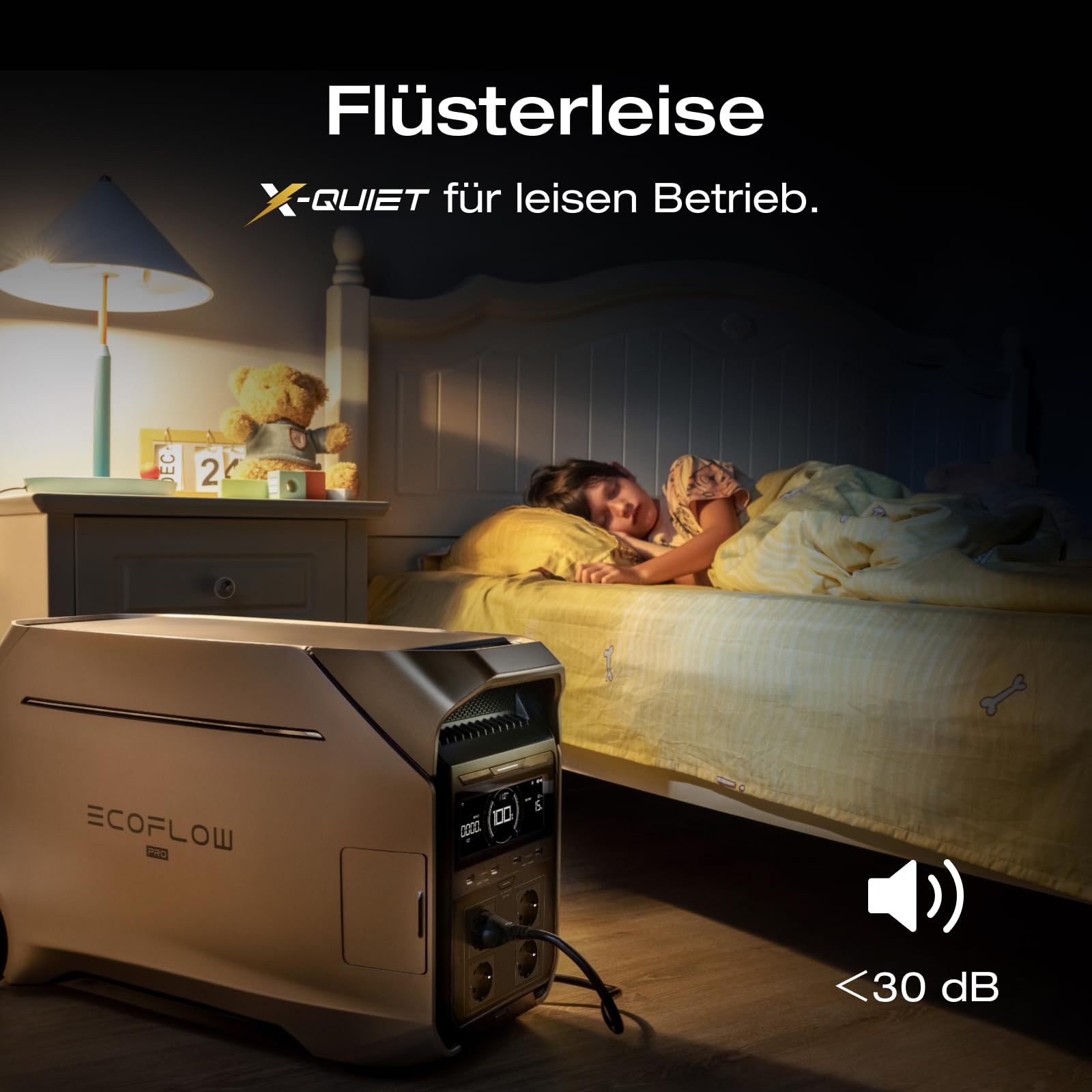 EF ECOFLOW DELTA Pro 3 Tragbare Powerstation, 4096Wh LFP-Batterie, erweiterbar auf 12 kWh, 4000W AC Ausgang, Solargenerator für den Hausgebrauch, Camping, Notfälle, Stromausfälle, Wohnmobile