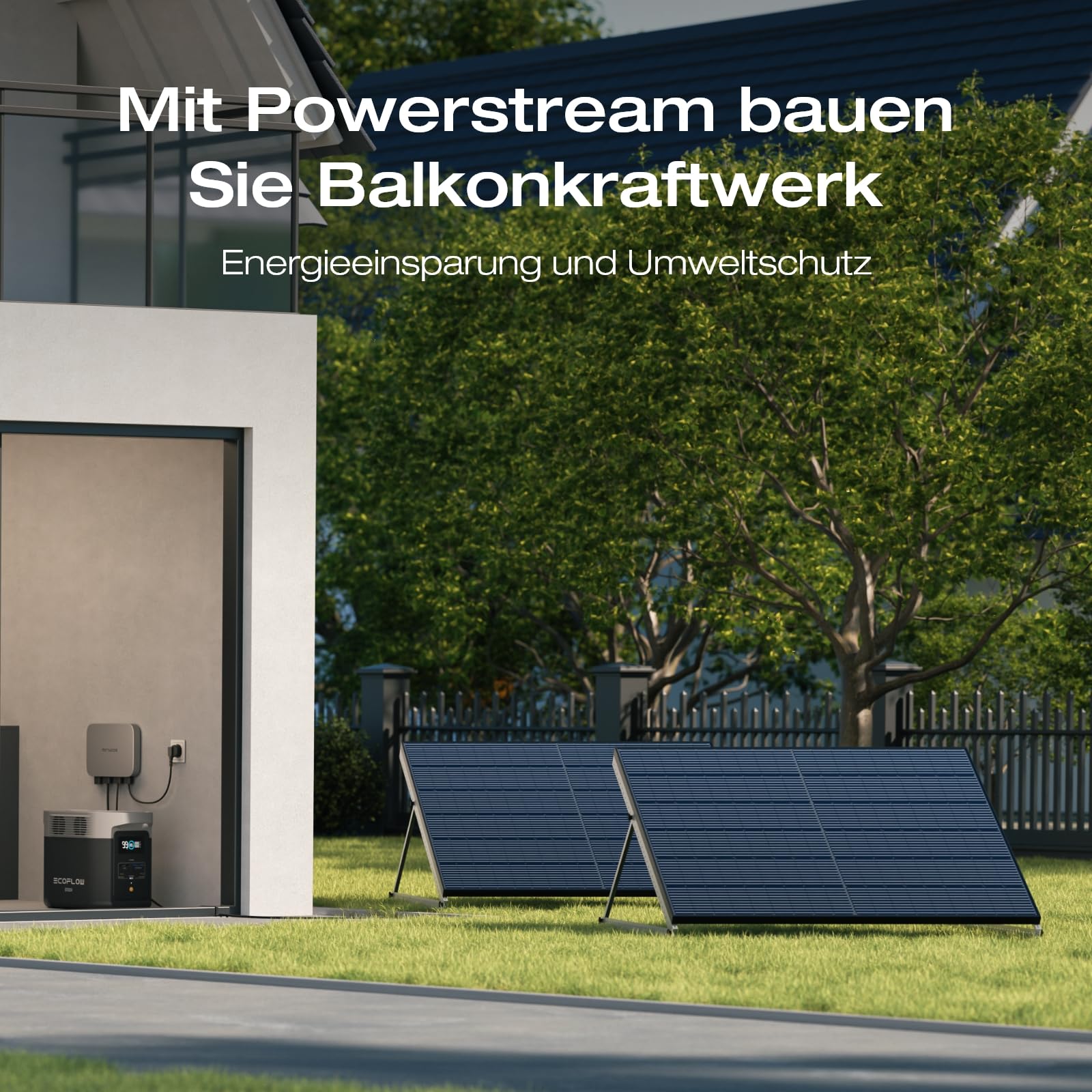 EF ECOFLOW DELTA 2 Max tragbare Powerstation 2048Wh, LFP Akku 3000 Zyklen, 80% Ladung <1 Std, Solargenerator für Zuhause, Camping, Kleine Verpackungsmängel, Produkt unbenutzt(Generalüberholt)